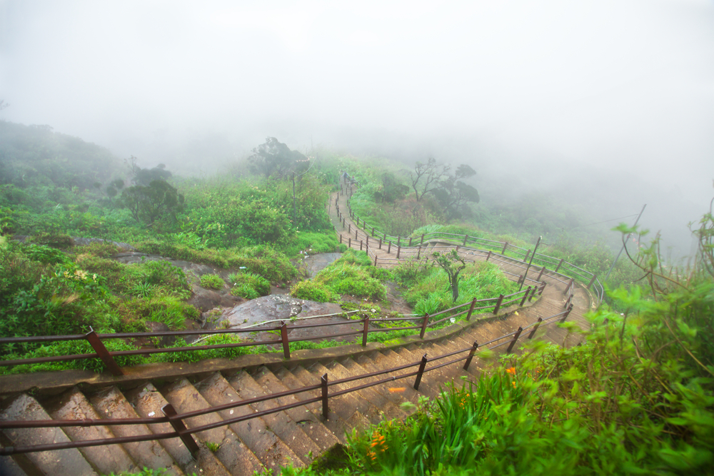 Adam's Peak Hike stairs