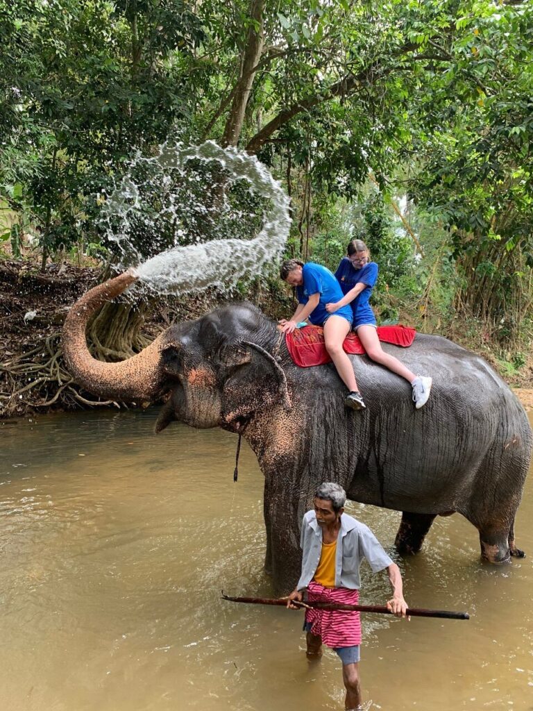 Water Rafting in Kitulgala and elephant rides